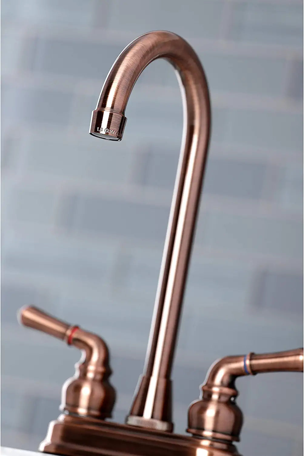 Kingston Brass KB496 Magellan Bar Faucet, Antique Copper