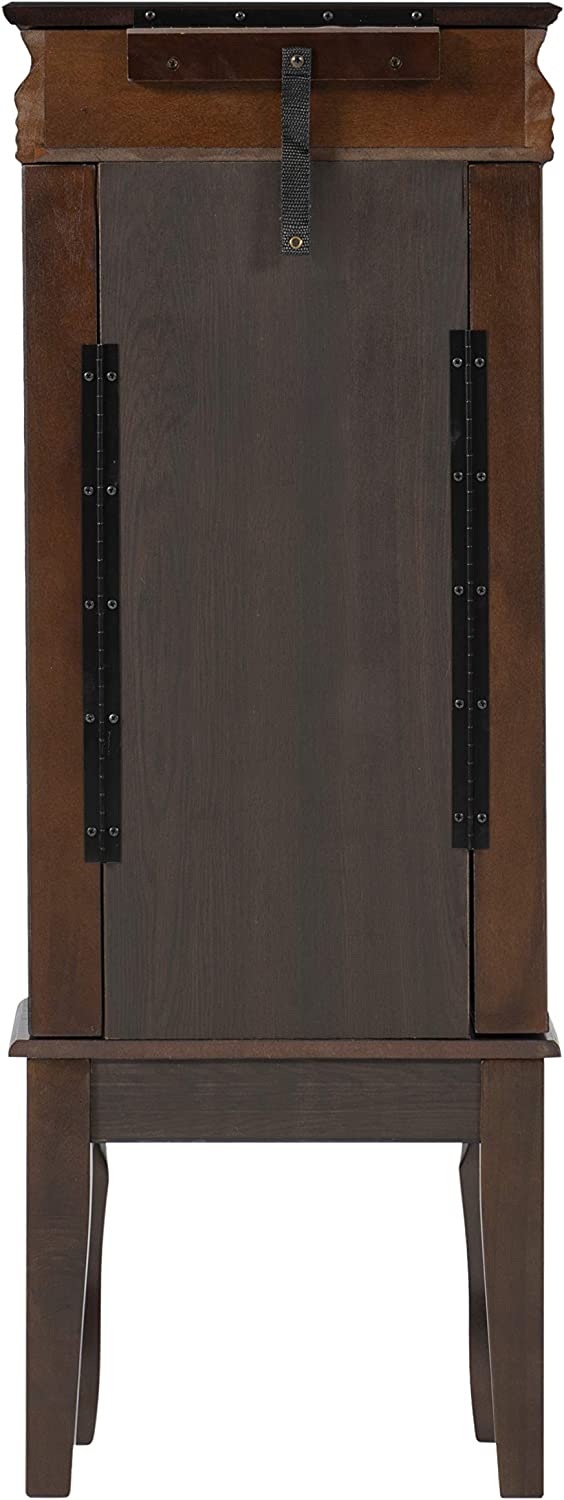 Powell Italian Influenced Transitional Espresso Jewelry Armoire