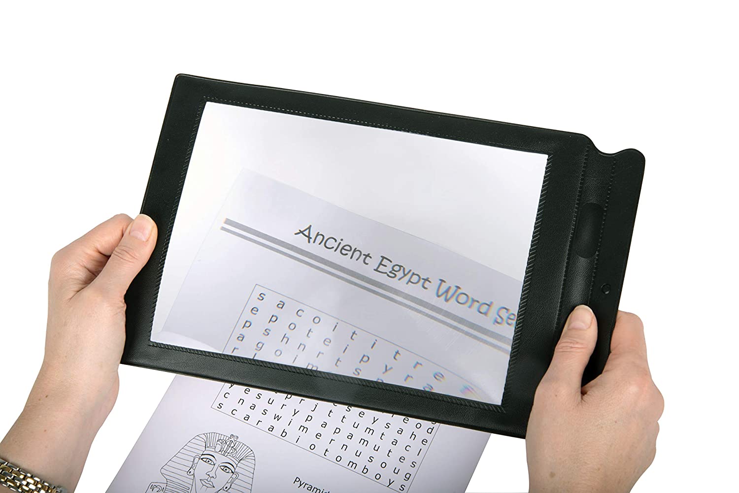 TickiT Large Sheet Magnifier - Magnifying Sheet for Reading - Reading Magnifier - Magnifying Lens