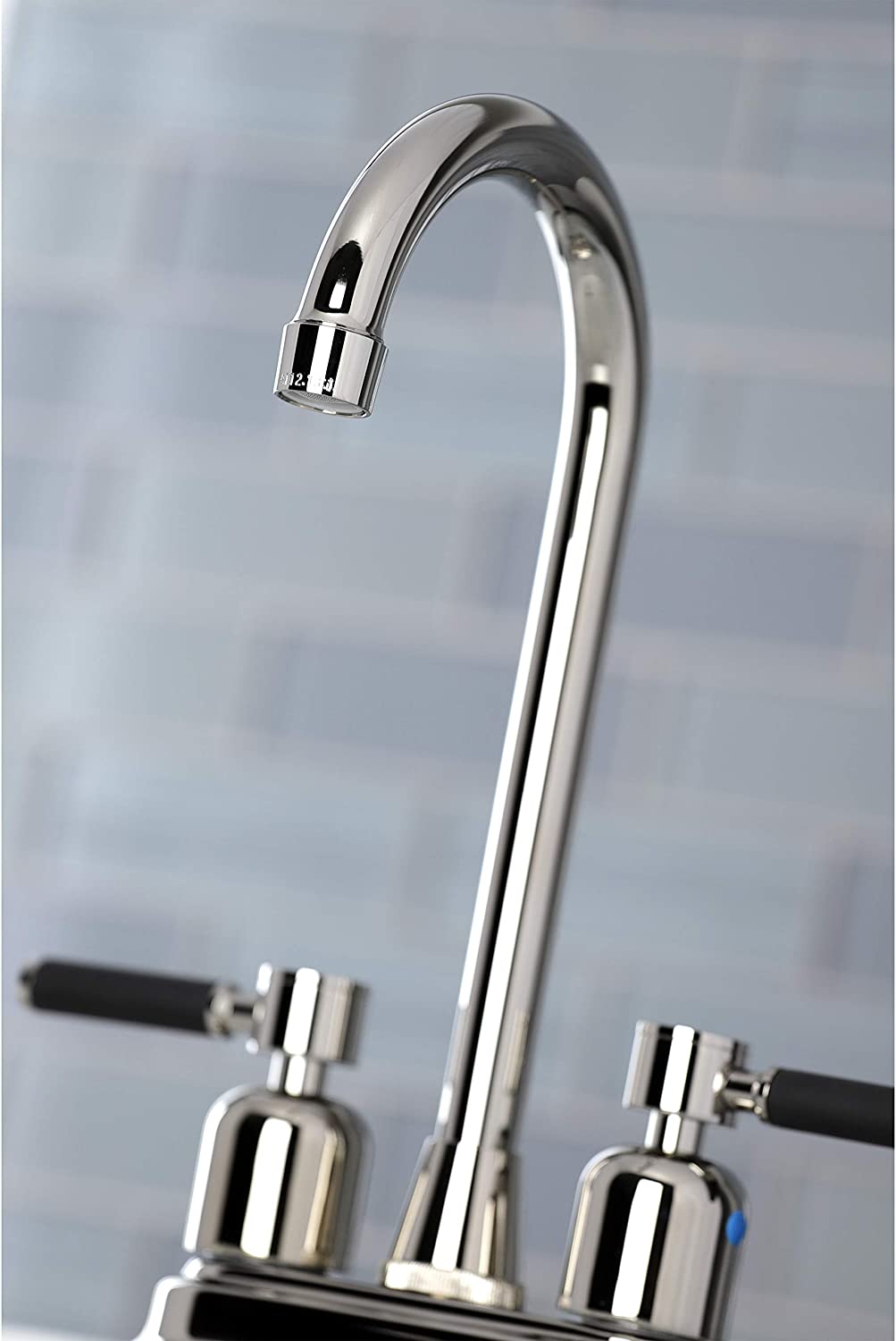 Kingston Brass KB8496DKL Kaiser Bar Faucet, Polished Nickel