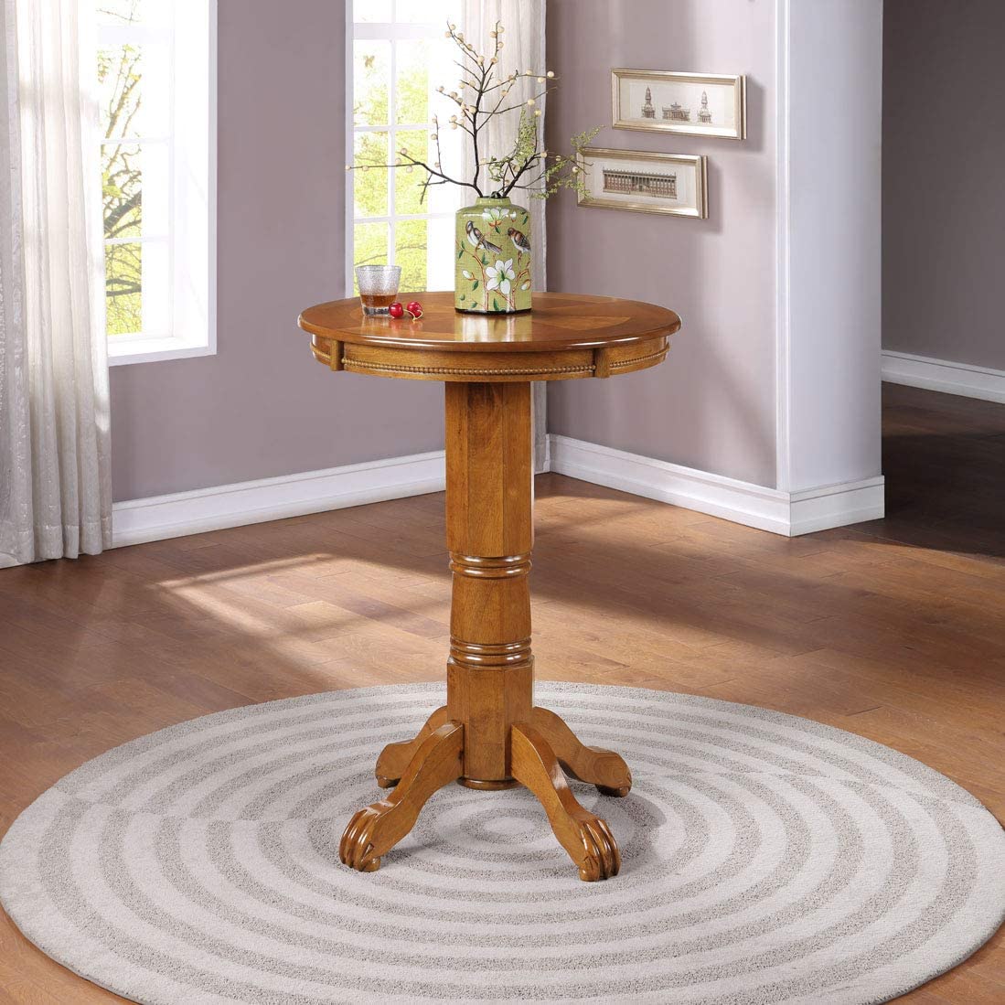 Boraam Florence English Tudor Pub Table, 42-Inch