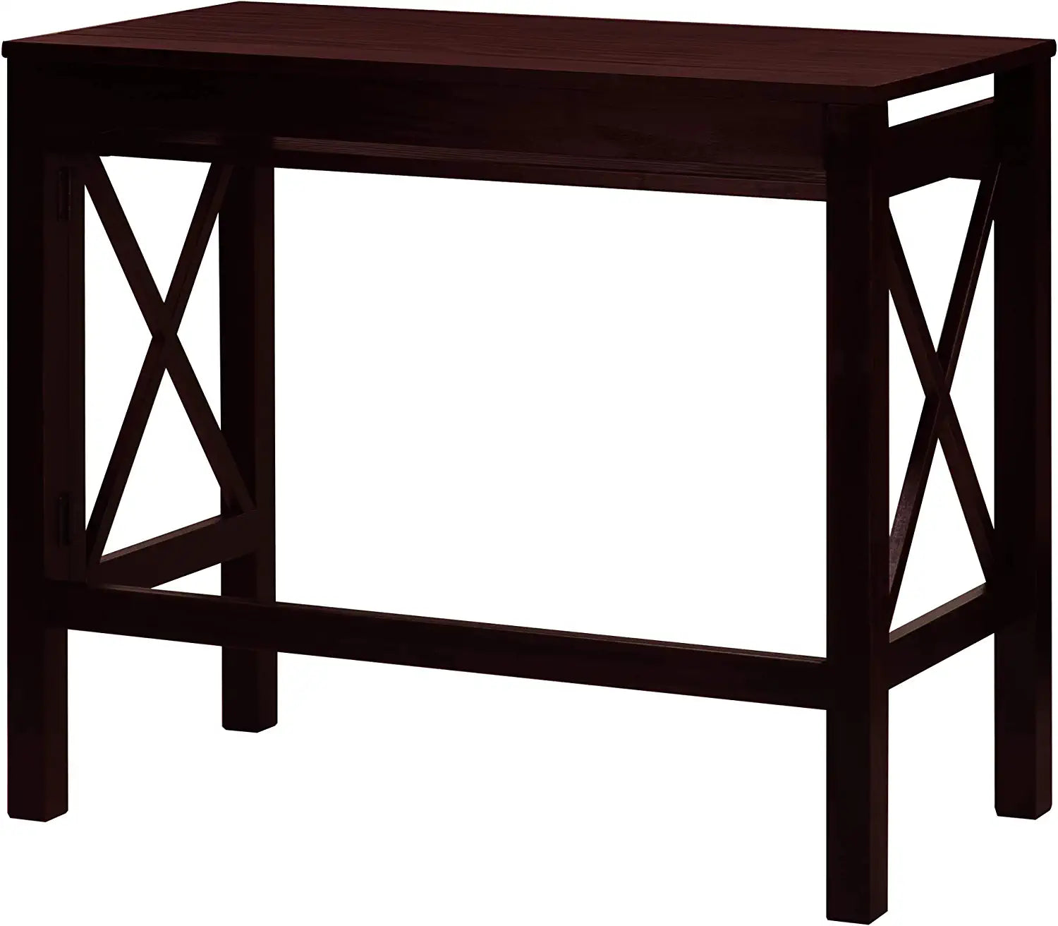 Casual Home Montego Folding Desk with Pull-Out Tray-Espresso