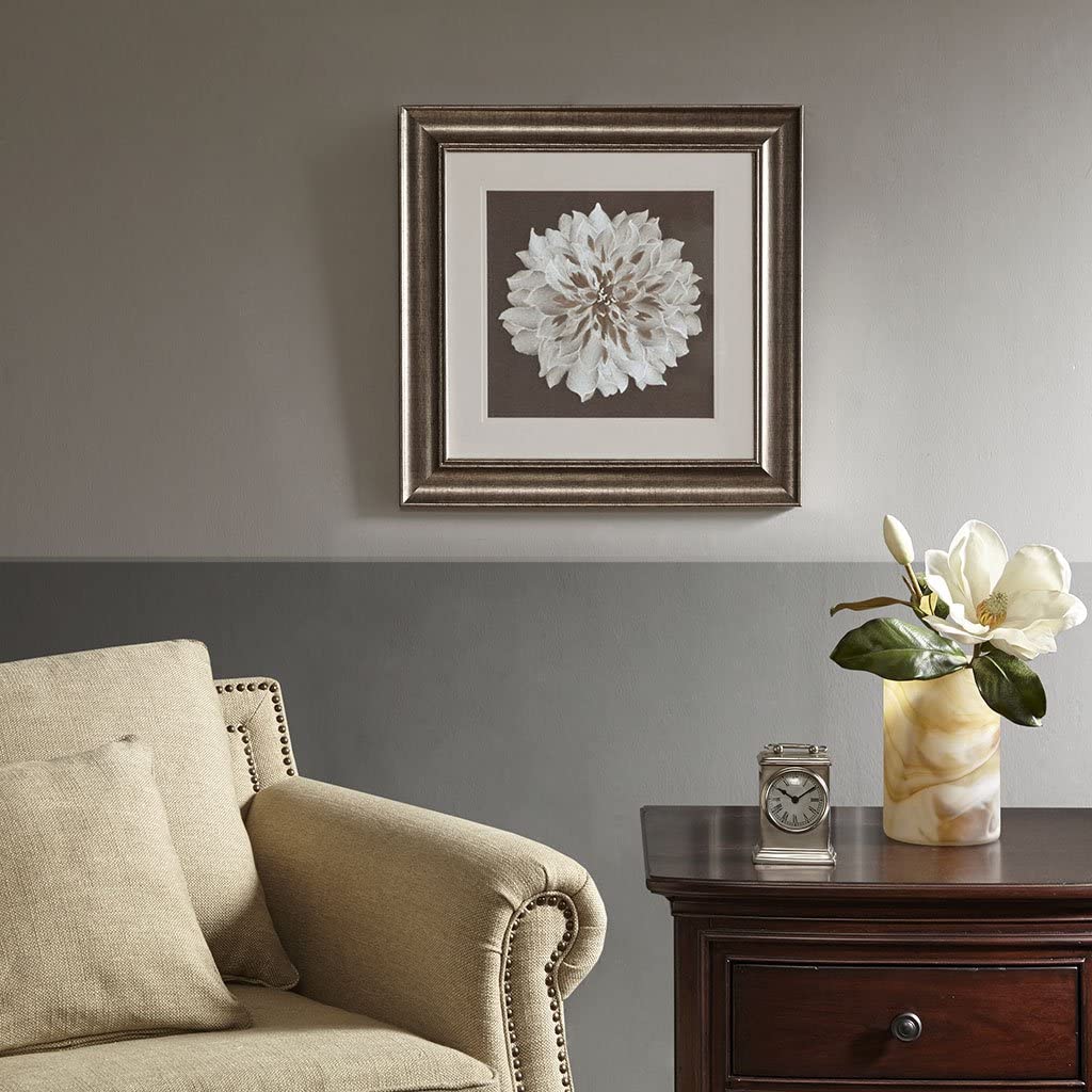 Harbor House Blossom Decorative Embroidery Wall Art Flower, Brown