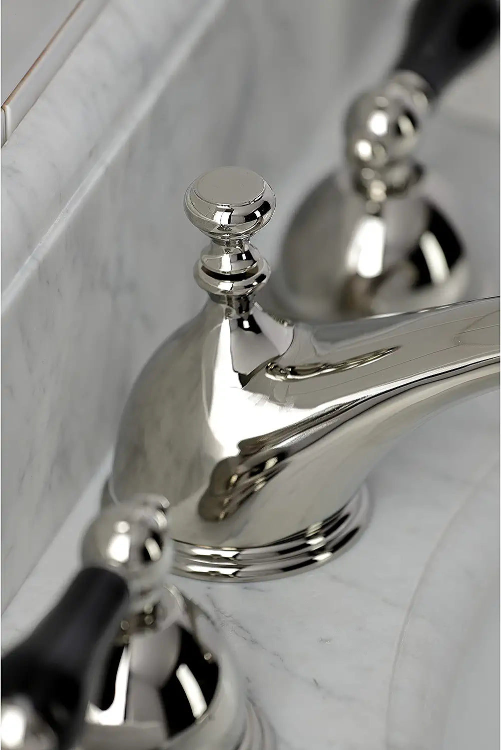 Kingston Brass KS3966PKL Duchess Widespread Bathroom Faucet, Polished Nickel