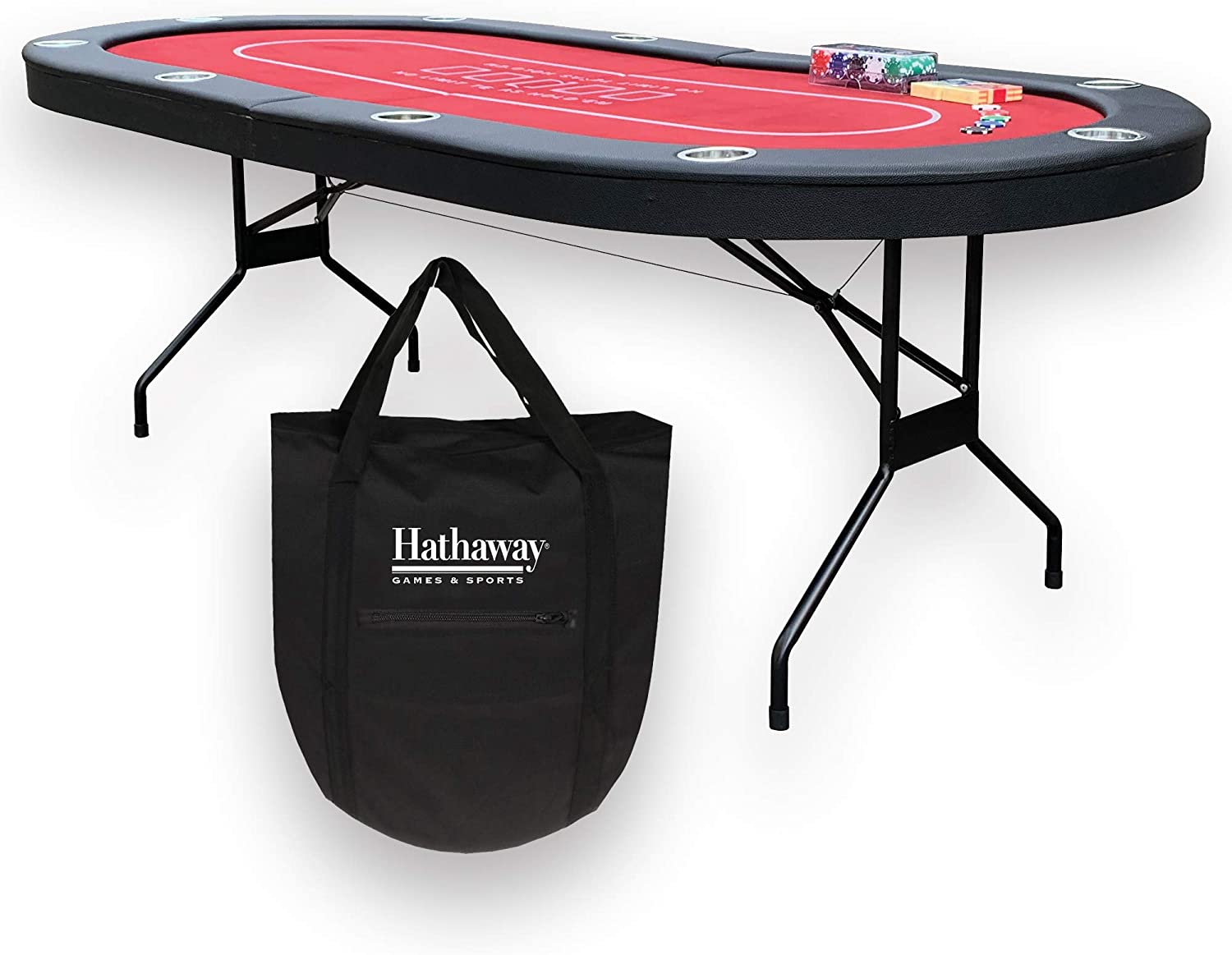 Hathaway Fourth Street Folding Texas Holdem&#39; Table