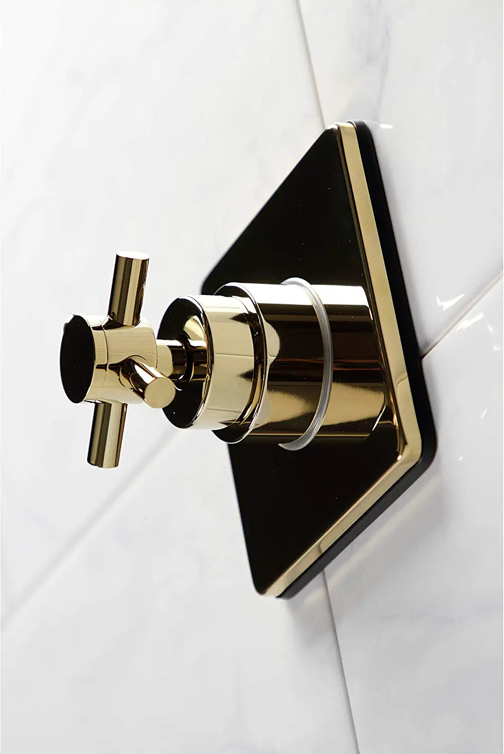 Kingston Brass KS3042DX Concord Three-Way Diverter Valve with Trim Kit, Polished Brass