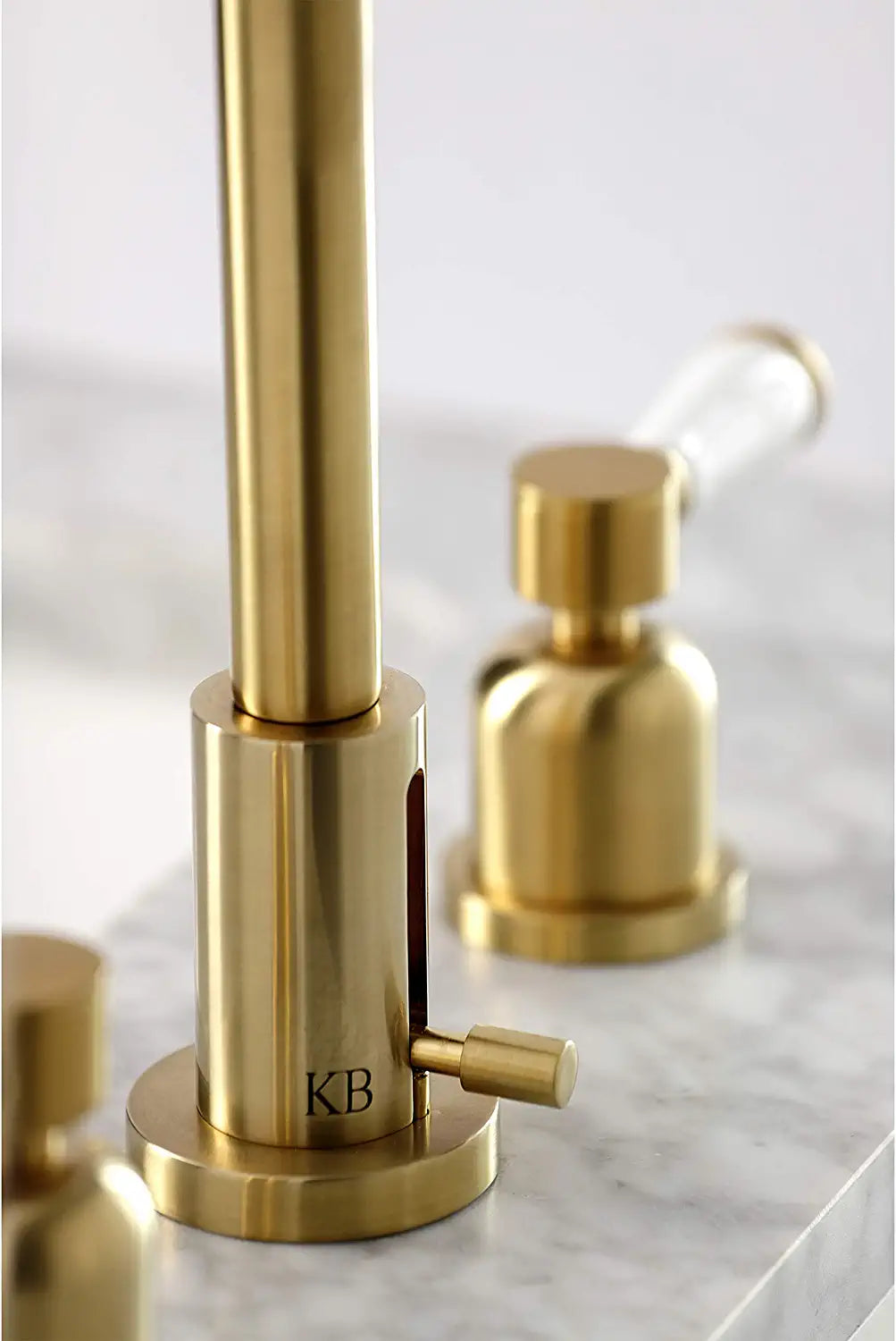 Kingston Brass FSC8933DPL Paris Widespread Bathroom Faucet, Brushed Brass