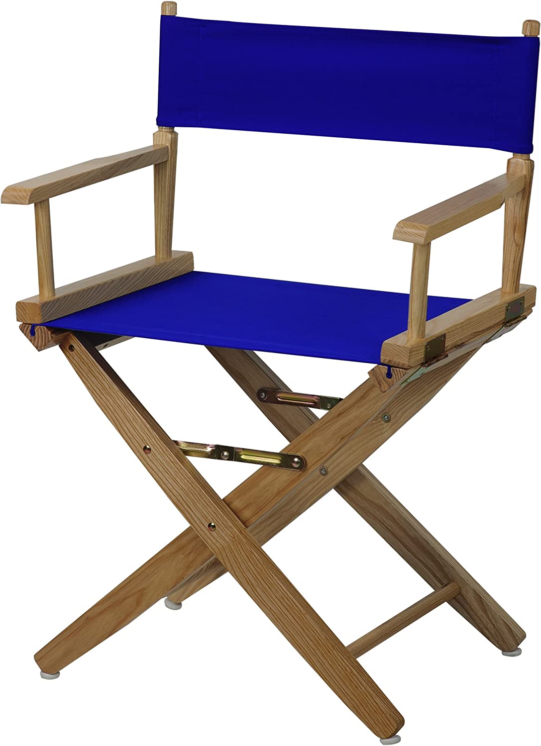 American Trails Extra-Wide Premium 18&#34; Director&#39;s Chair Natural Frame with Royal Blue Canvas