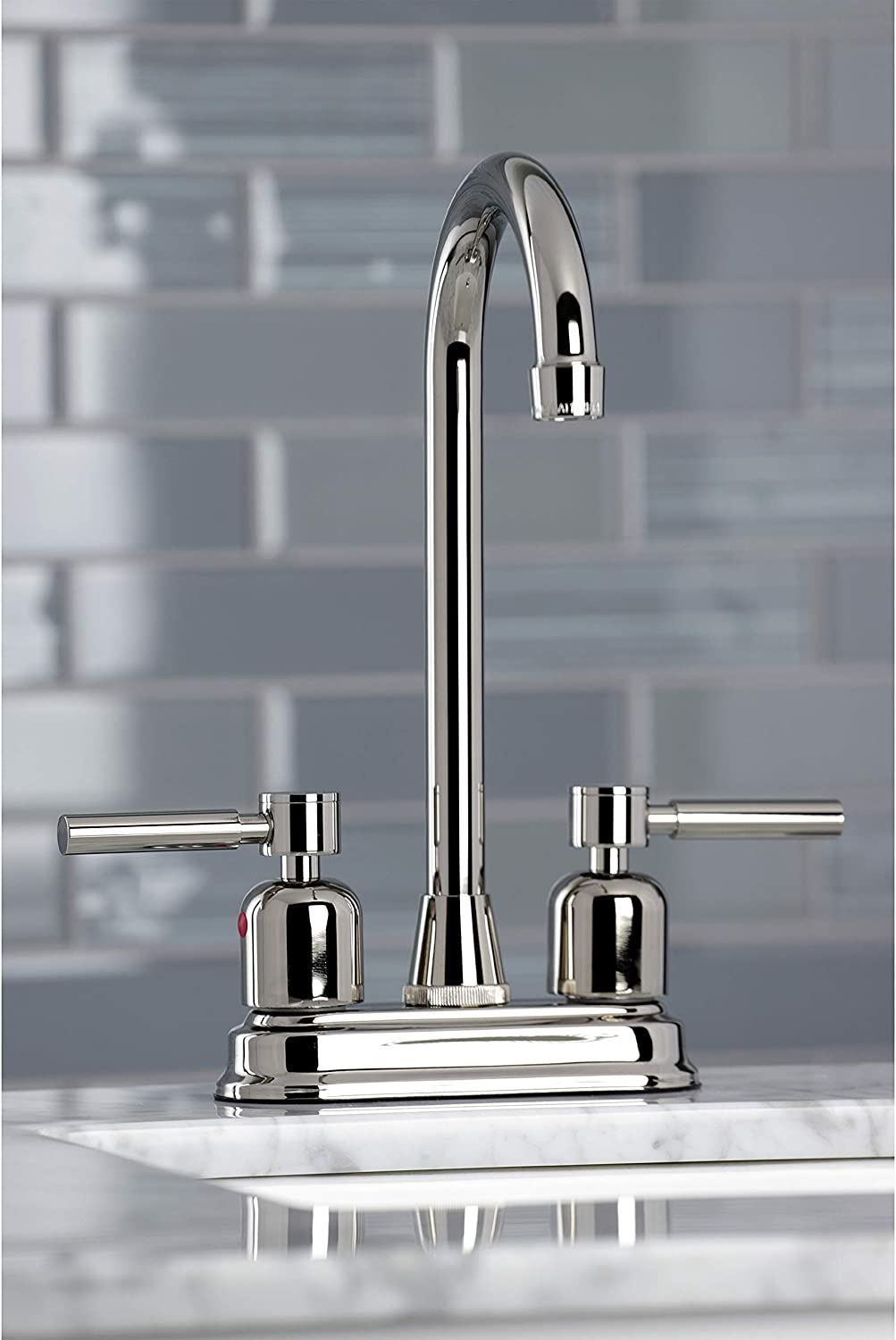 Kingston Brass KB8496DL Concord Bar Faucet, Polished Nickel