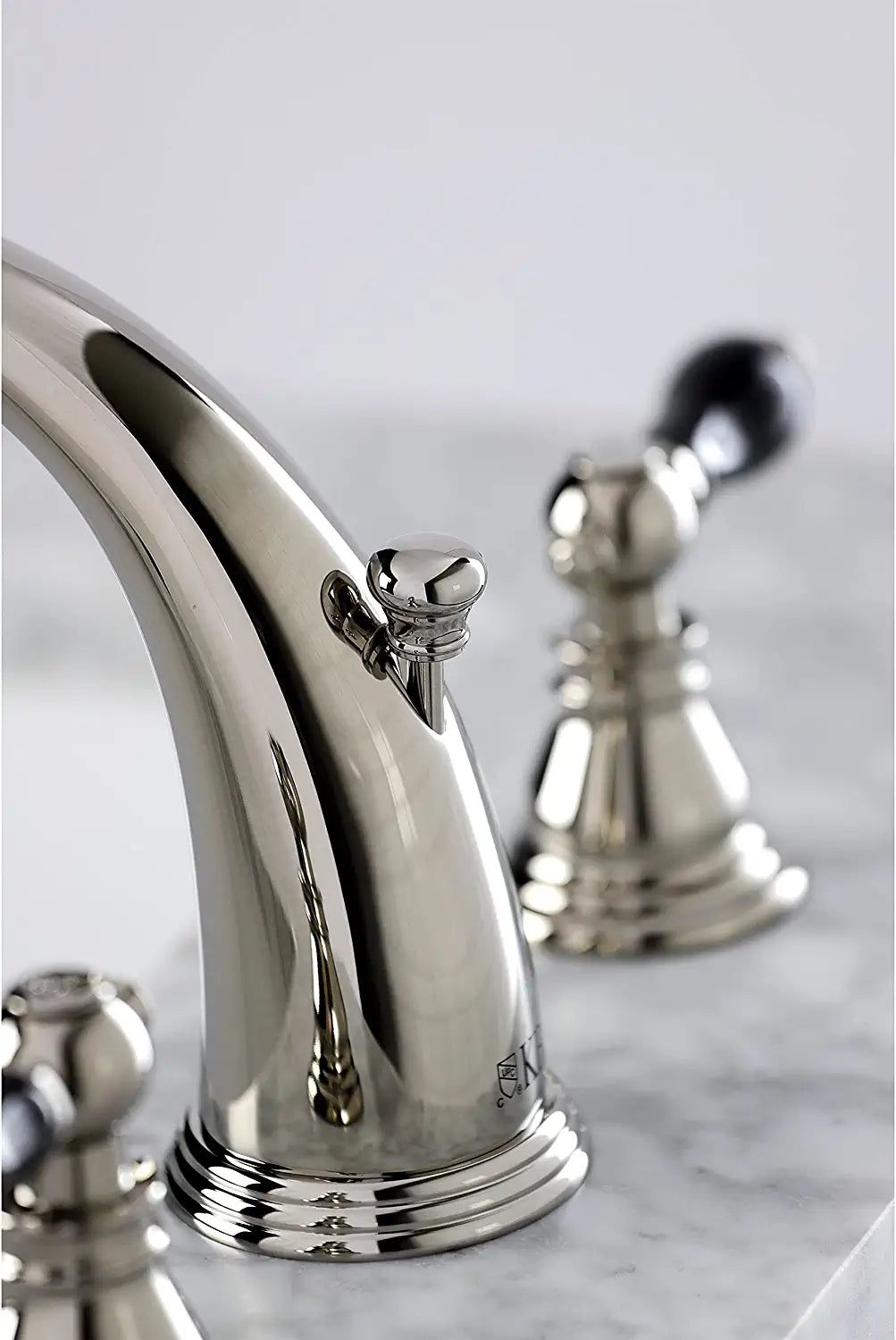 Kingston Brass KB986AKLPN Duchess Widespread Bathroom Faucet, Polished Nickel
