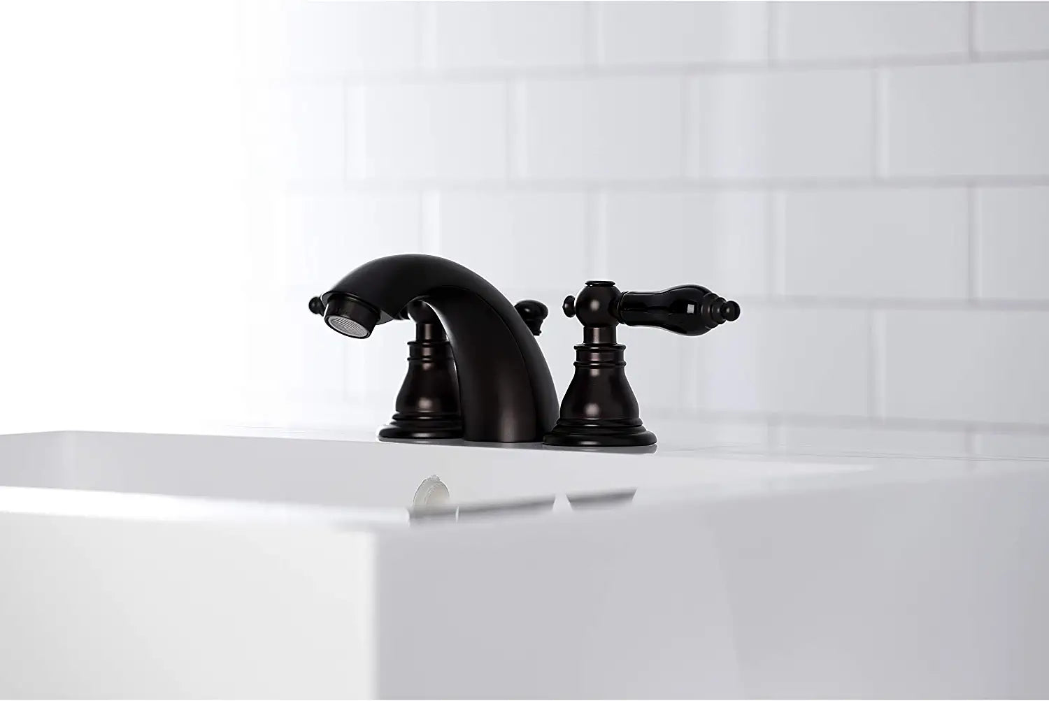 Kingston Brass KB955AKL Duchess Mini-Widespread Bathroom Faucet, Oil Rubbed Bronze