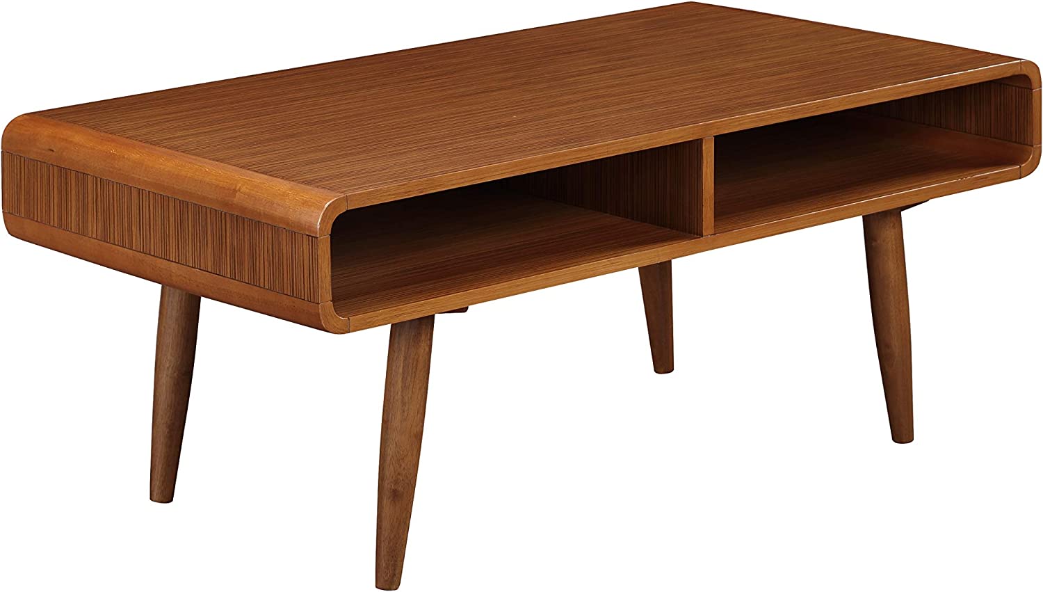 Boraam Zebra Series Halmstad Coffee Table, Rich Walnut