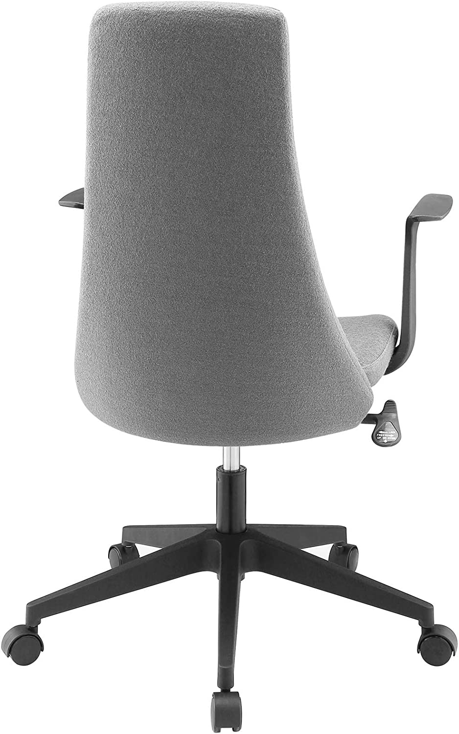 Modway Fount Mid Back Office Chair in Gray