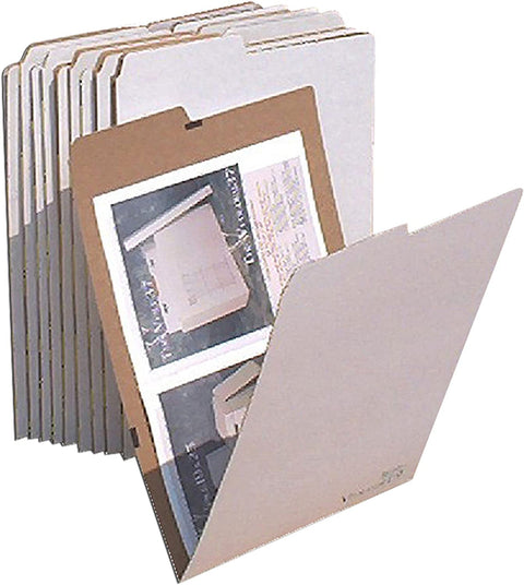 Flat File Storage Folders - Stores Items up to 12&#34;x18&#34;, Pack of 10