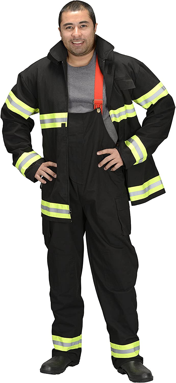 Aeromax Adult Fire Fighter Chicago Suit, Small, Black