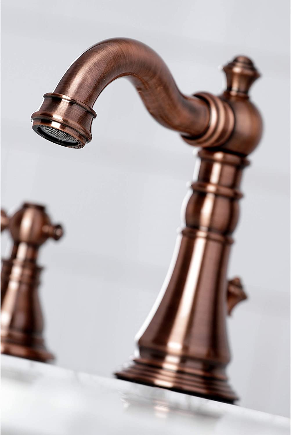 Kingston Brass FSC197ACLAC American Classic Widespread Bathroom Faucet, Antique Copper