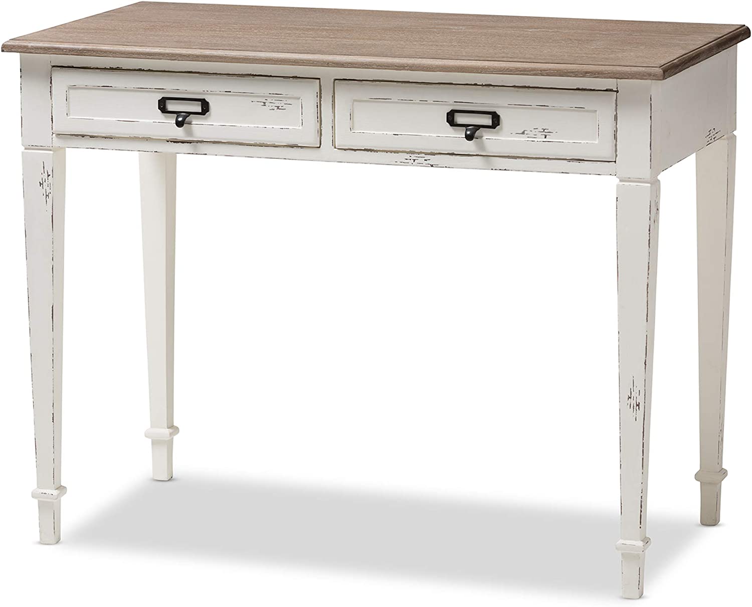 Baxton Studio CHR4VM/M B-CA Desk, 30.2&#34; x 39.5&#34; x 19.75&#34;, White