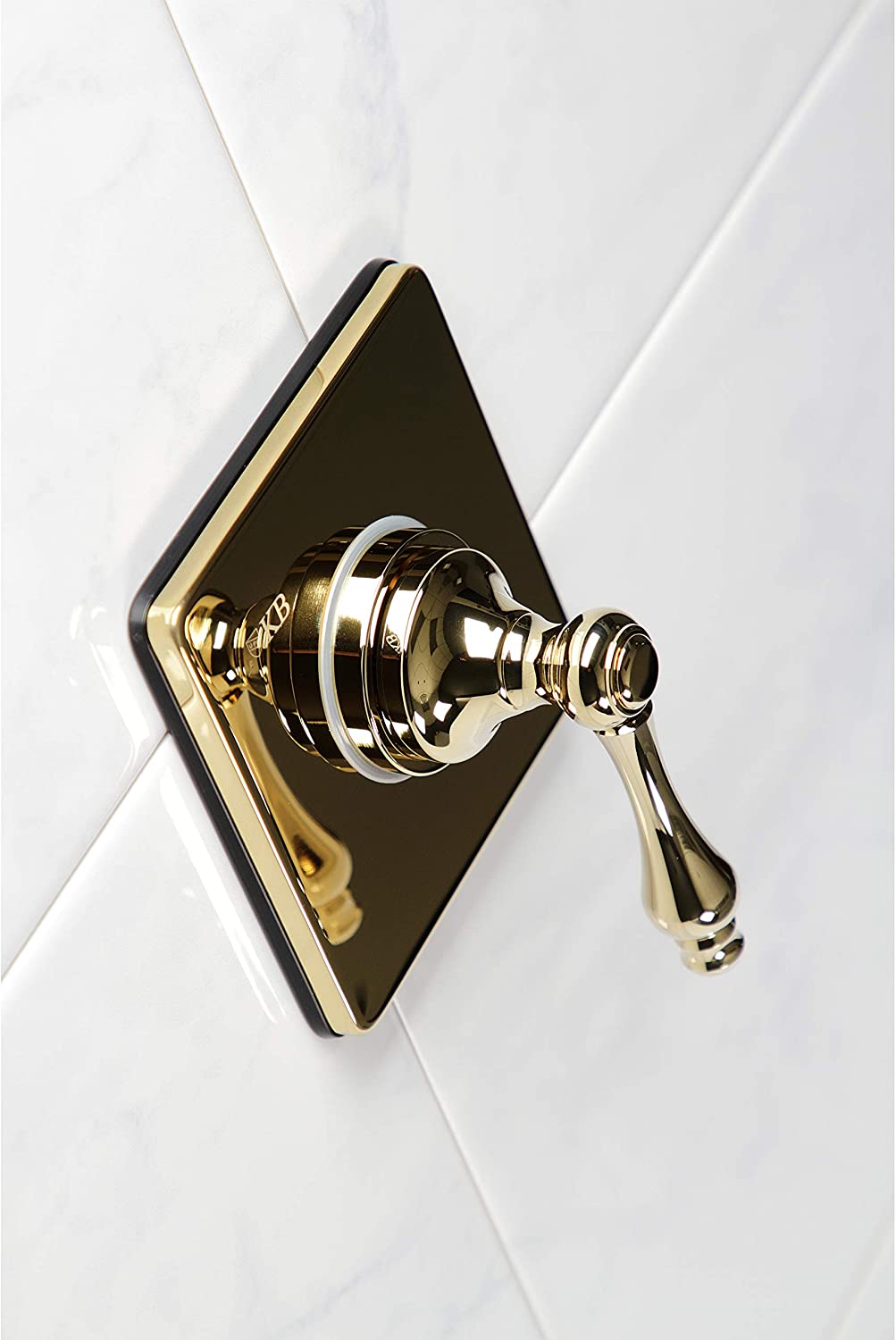 Kingston Brass KS3042AL Three-Way Diverter Valve with Trim Kit, Polished Brass