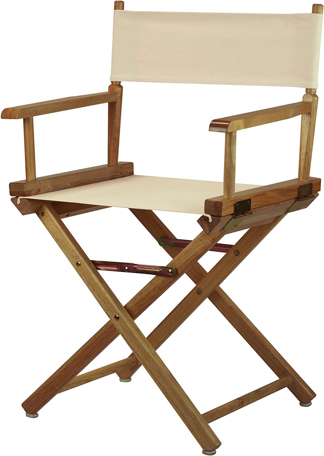 Casual Home 18" Director's Chair Natural Frame with Wheat Canvas
