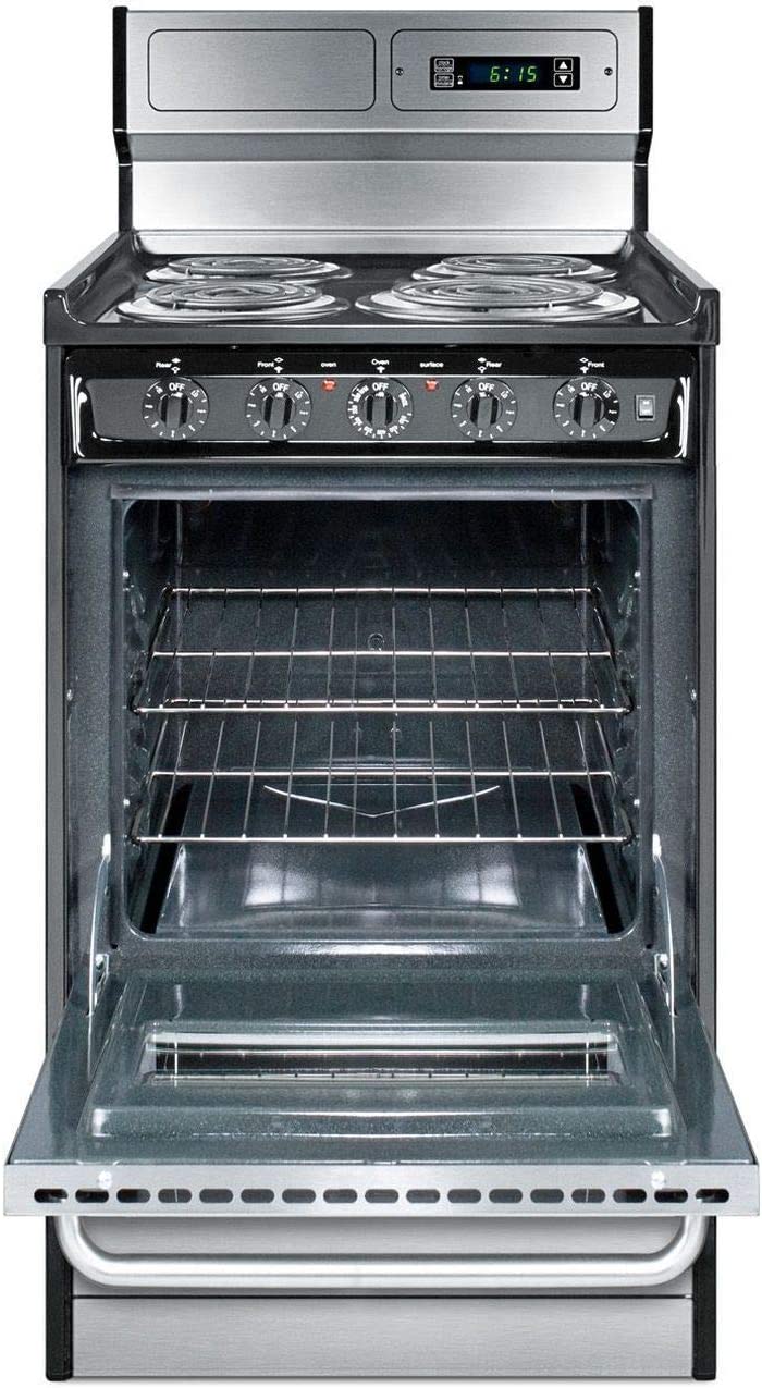 Summit Appliance TEM130BKWY Kitchen Cooking Range, Stainless Steel