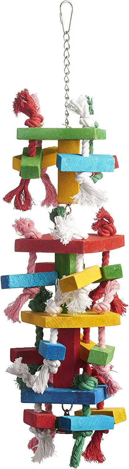 Prevue Pet Products 60960 Bodacious Bites Tower Bird Toy, Multicolor