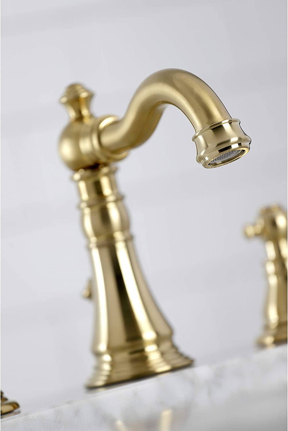 Kingston Brass FSC1973AKL Duchess Widespread Bathroom Faucet, Brushed Brass