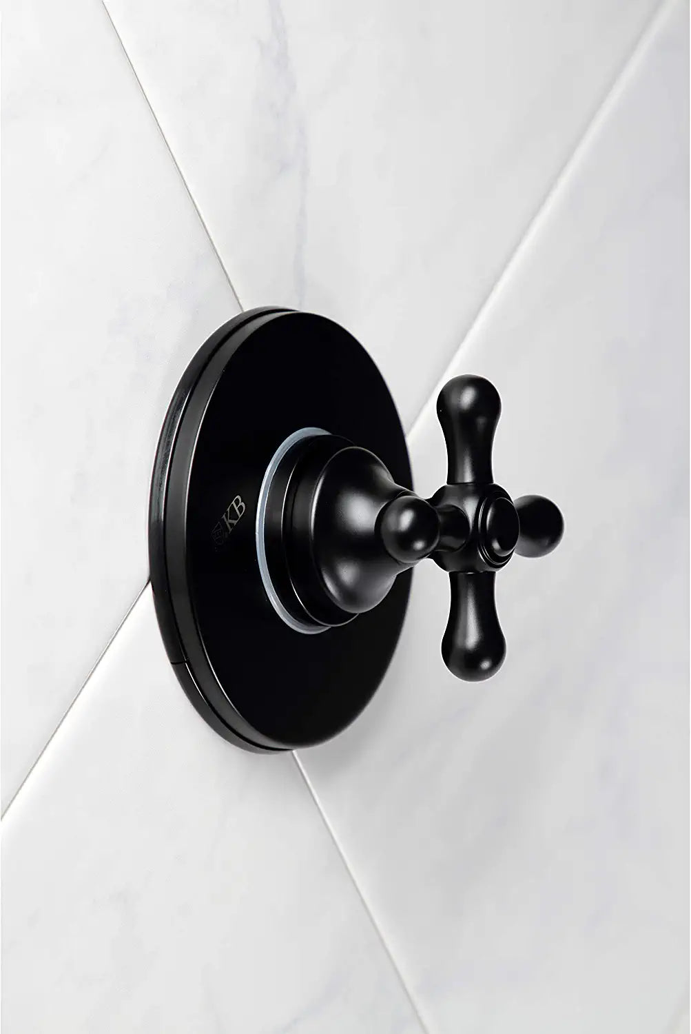 Kingston Brass KS3030AX Three-Way Diverter Valve with Trim Kit, Matte Black