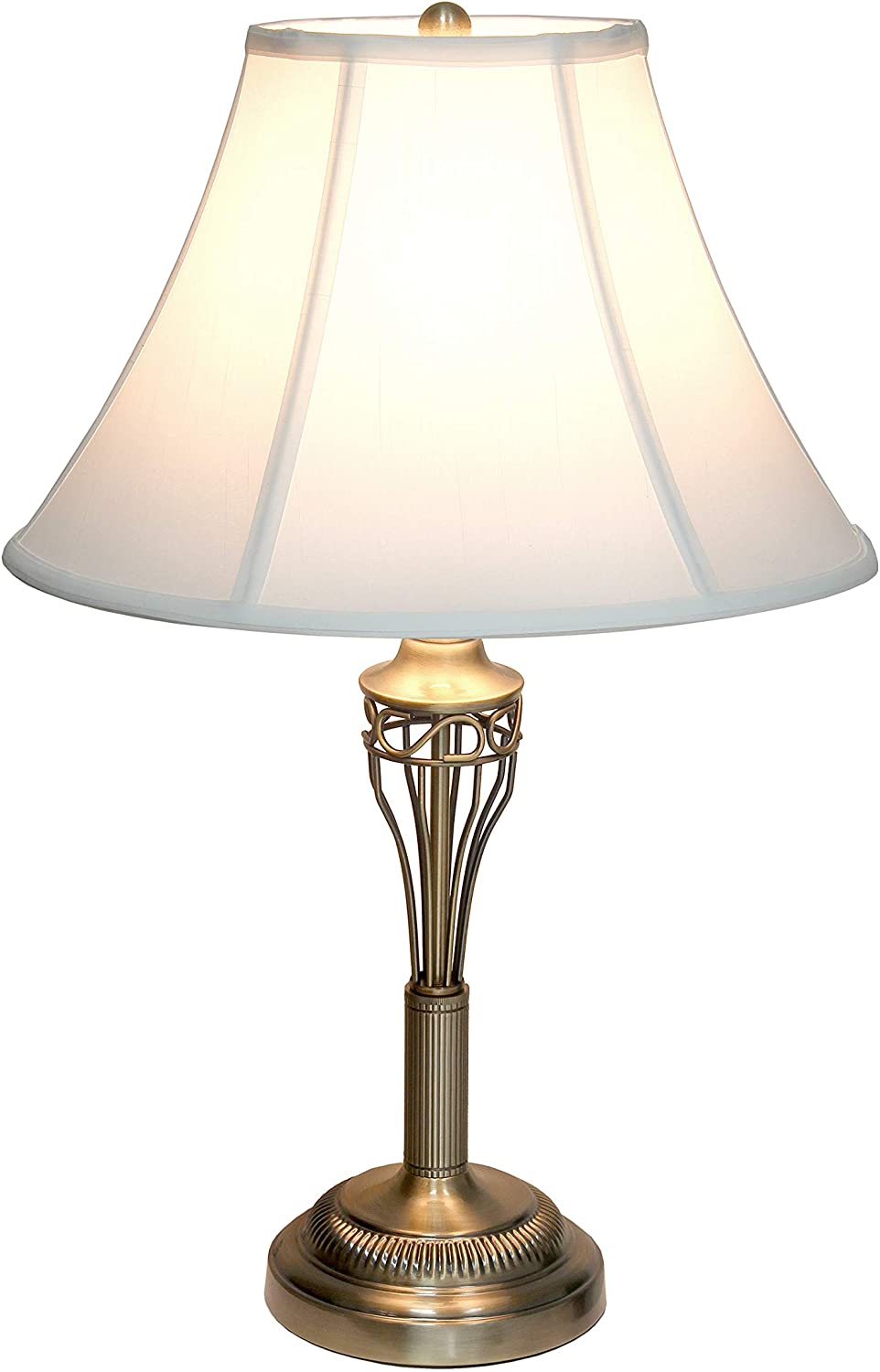 Elegant Designs LC1001-ABS Three Pack 3 Pack Lamp Set, Antique Brass