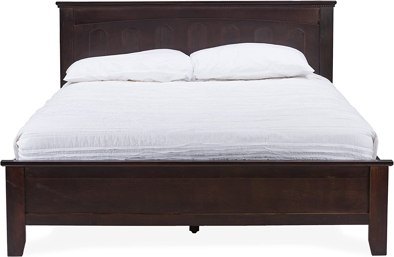 Baxton Studio Spuma Cappuccino Wood Contemporary Bed, Twin, Brown