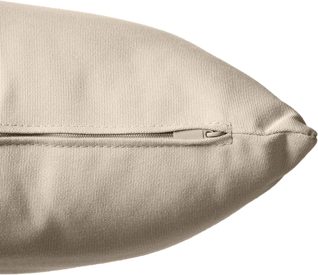 Modway Summon Outdoor Patio Two All-Weather Decor Throw Pillows Sunbrella√É‚Äö√Ç¬Æ Fabric in Beige