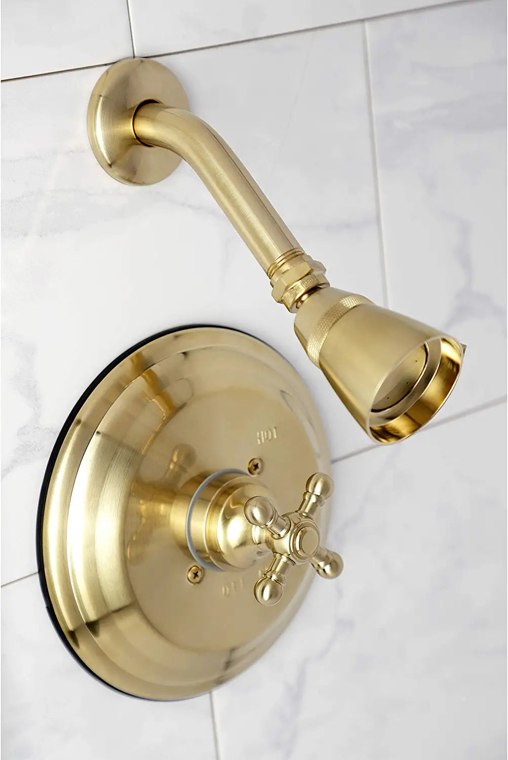 Kingston Brass KB2637BXTSO Metropolitan Shower Faucet Trim Only, Brushed Brass