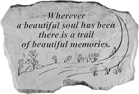 Kay Berry 63220 Wherever A Beautiful Soul… Memorial Garden Stone, Multicolor