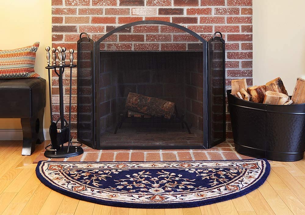 Minuteman International SS-31 Twisted Rope Folding Fireplace Screen