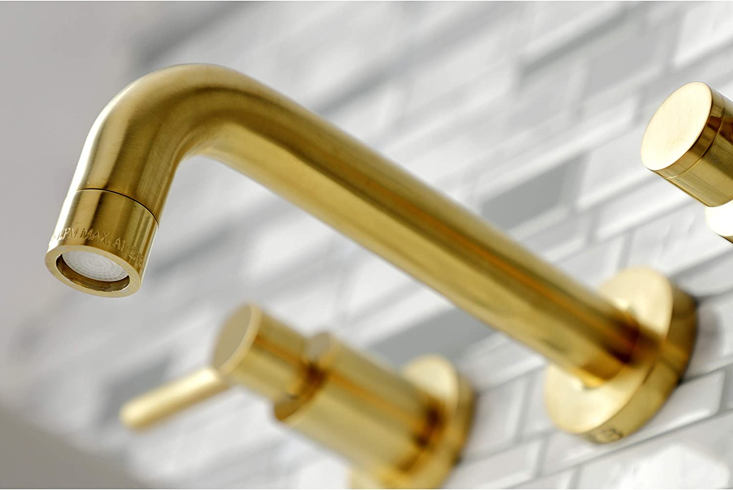 Kingston Brass KS8127DL Concord Bathroom Faucet, Brushed Brass