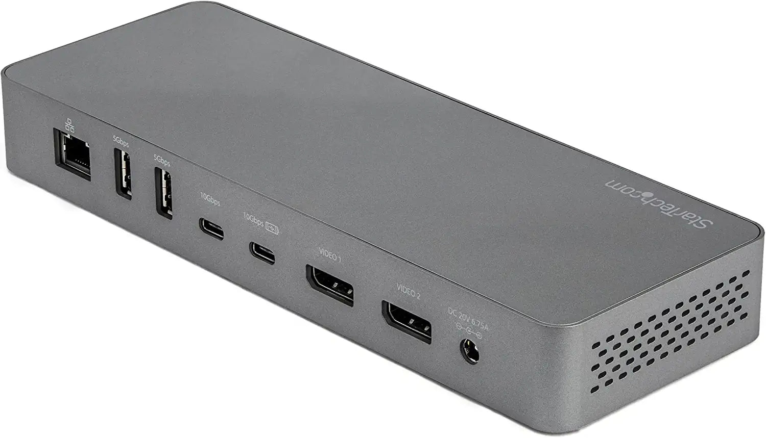 StarTech.com Universal Thunderbolt 3 Dock with USB-C Host Compatibility - Dual Monitor 4K 60Hz DisplayPort TB3 Laptop Docking Station - 60W PD, GbE, 5-Port USB Hub - USB 3.1 Gen 2 10Gbps (TB3CDOCKDP)