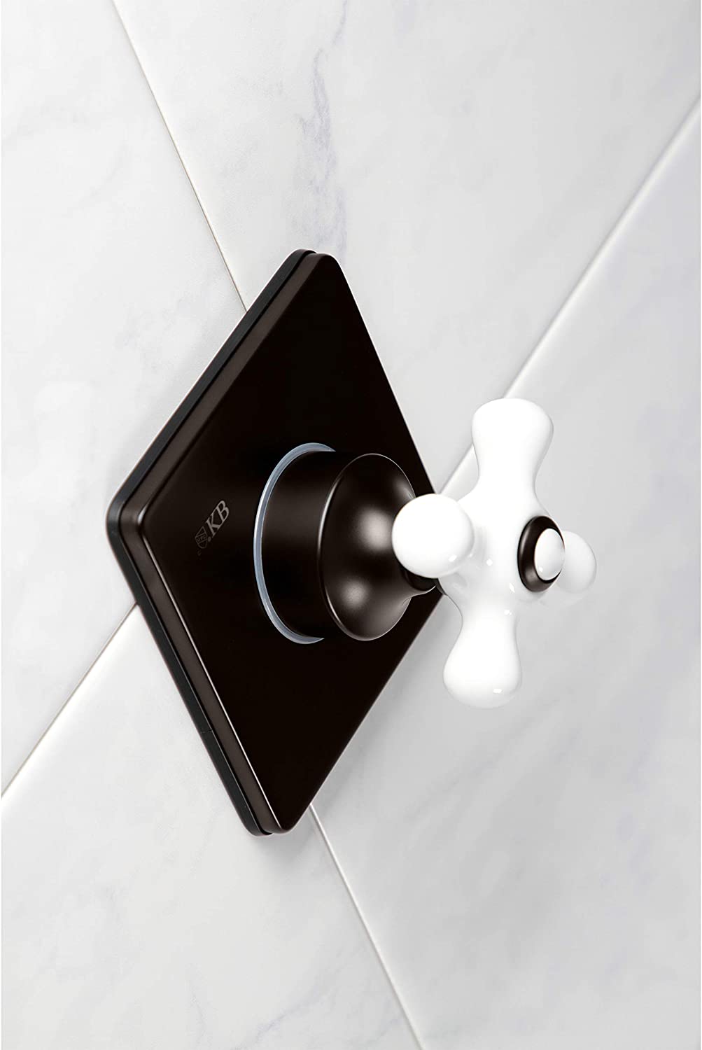 Kingston Brass KS3045PX Three-Way Diverter Valve with Trim Kit, Oil Rubbed Bronze