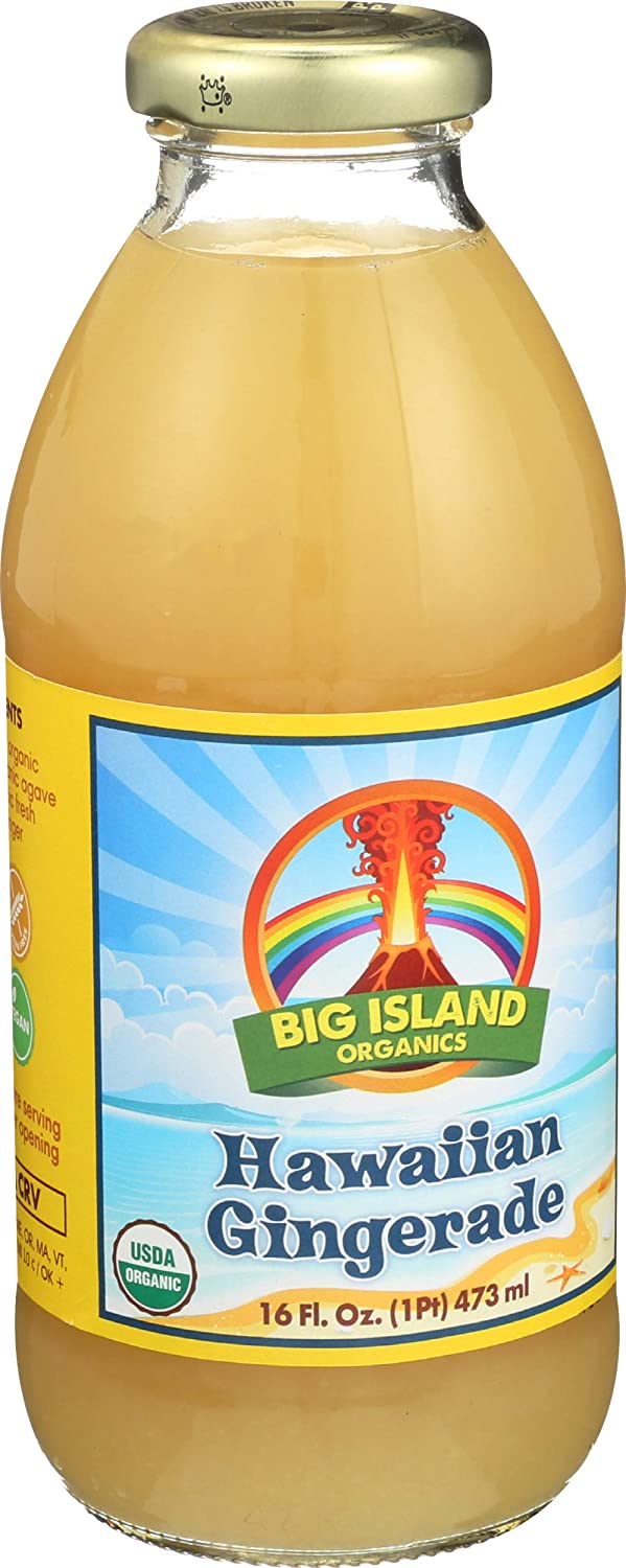 Big Island Organics Gingerade, Hawaiian, 16-Ounce (Pack of 12)