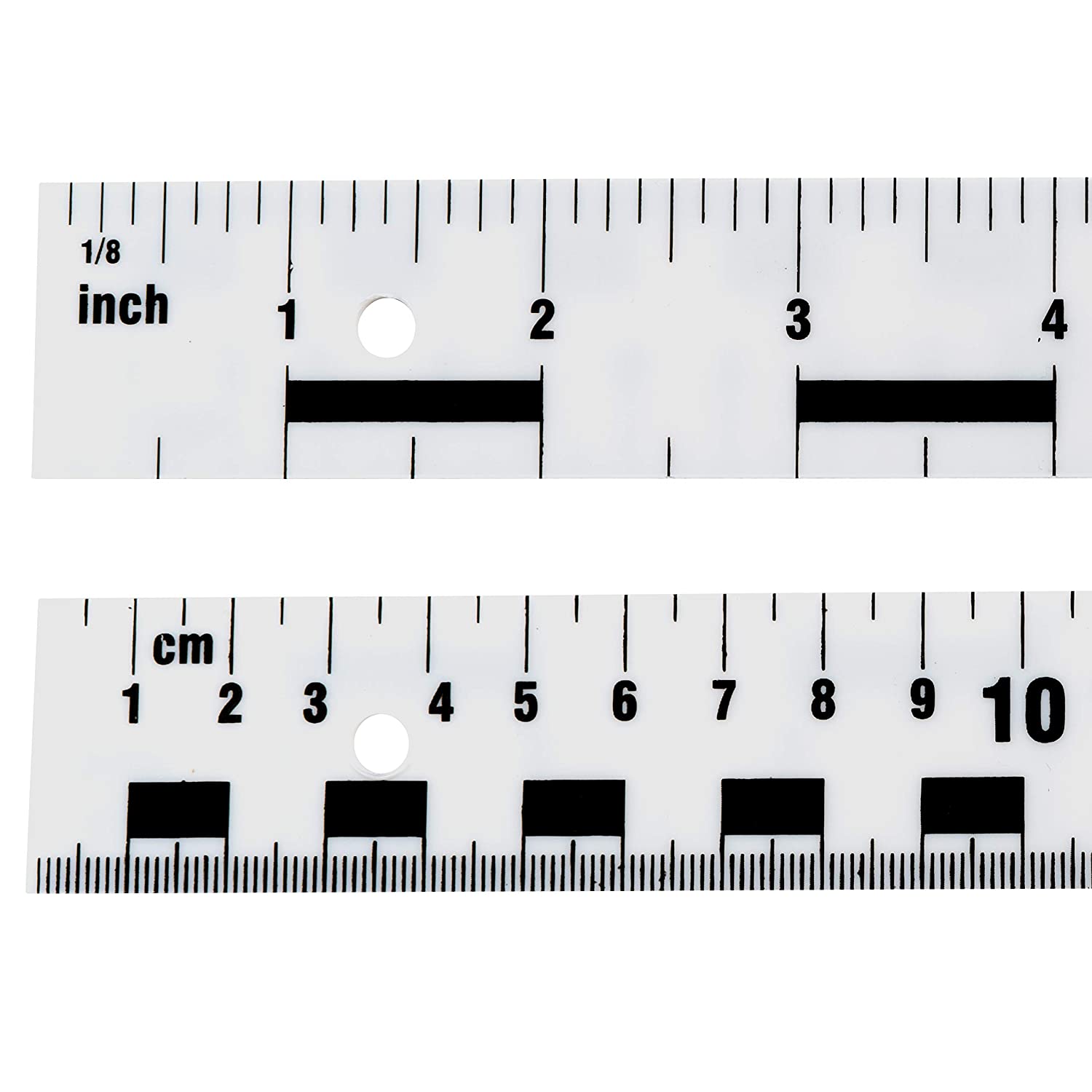 LEARNING ADVANTAGE 7587 Flexible Meter Sticks (Pack of 12), Black/White