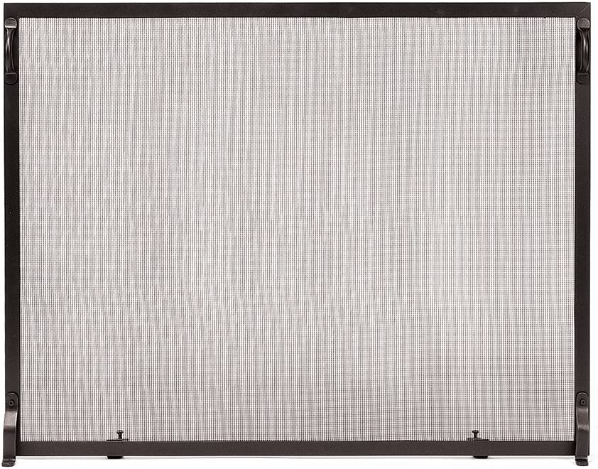 Minuteman International SS-4433 Colonial Flat Fireplace Screen, Graphite, 44&#34; x 33&#34;