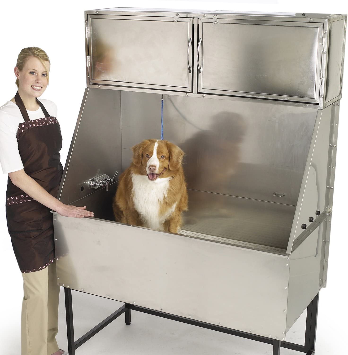 Master Equipment Stainless Steel Deluxe Overhead Cabinet for Grooming Tubs
