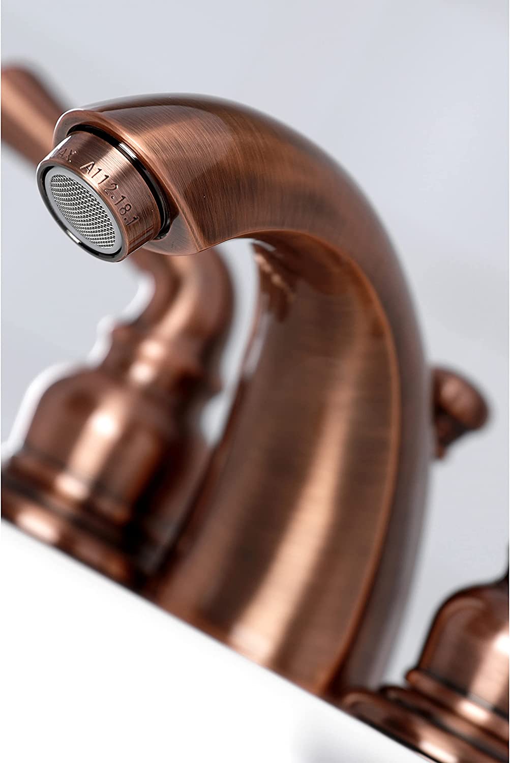 Kingston Brass KB956 Magellan Mini-Widespread Bathroom Faucet, Antique Copper