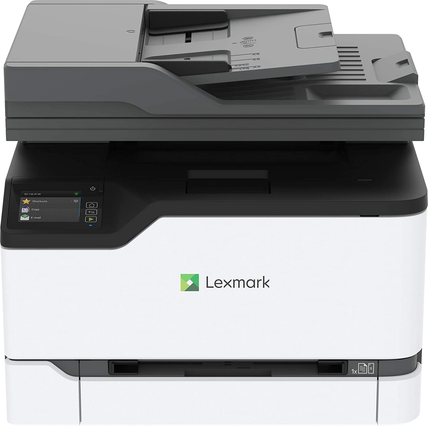 Lexmark MC3426adw Color Laser Multifunction Product with Print, Copy, Fax, Scan and Wireless Capabilities, Plus Full-Spectrum Security and Print Speed up to 26 ppm (40N9360), White, Small