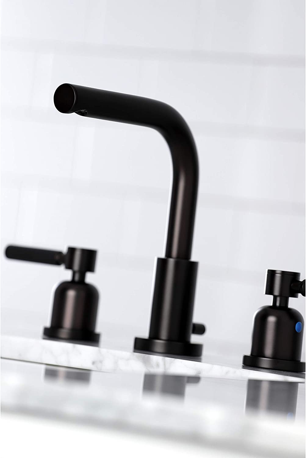 Kingston Brass FSC8955DKL Kaiser Widespread Bathroom Faucet, Oil Rubbed Bronze