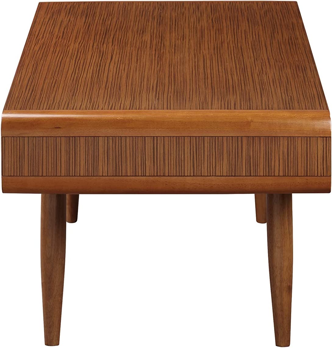 Boraam Zebra Series Halmstad Coffee Table, Rich Walnut