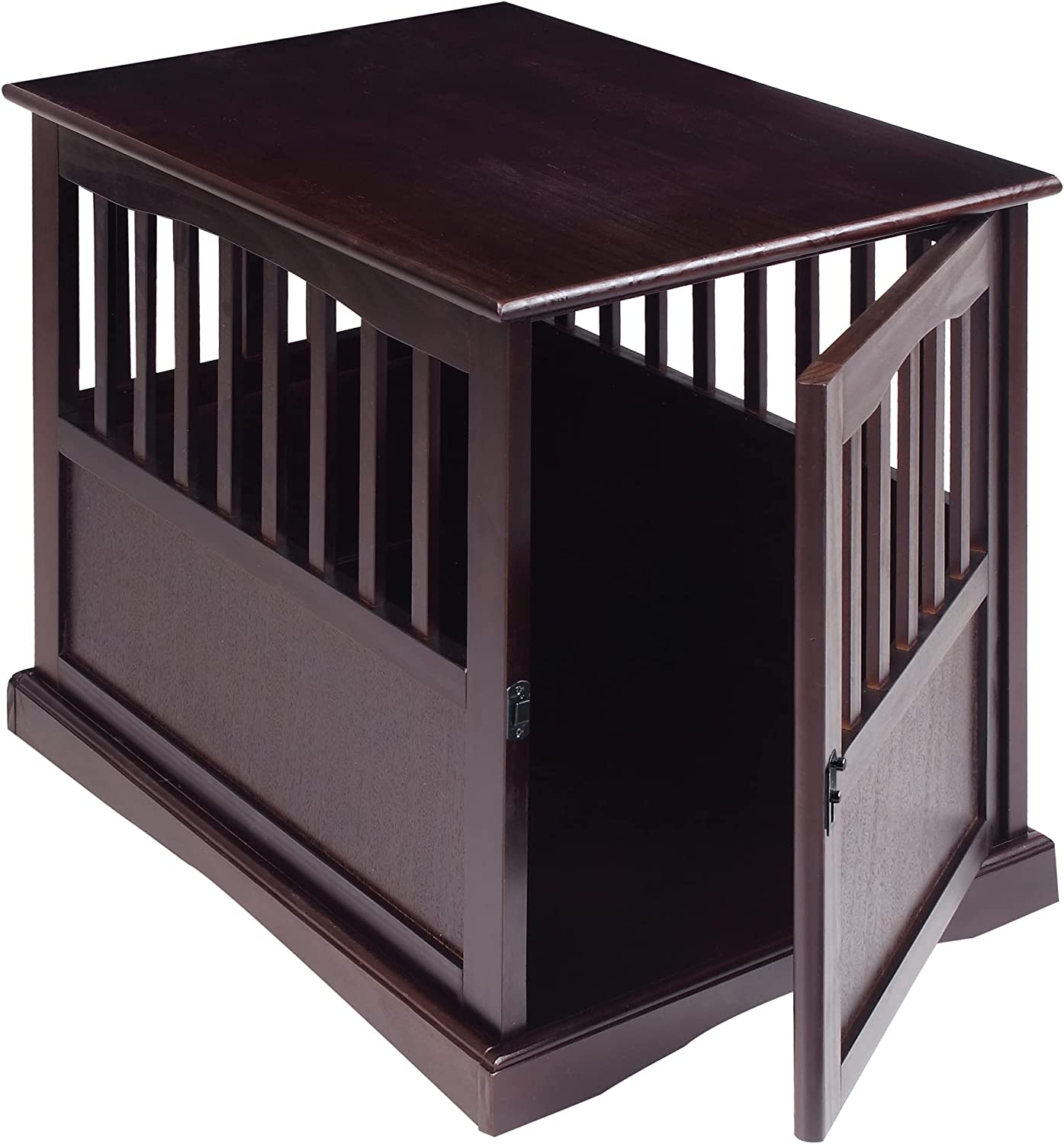 Casual Home Wooden Medium Pet Crate, End Table, Espresso