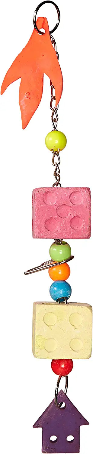 Prevue Pet Products BPV62390 Mineral Block Dice Toy for Bird