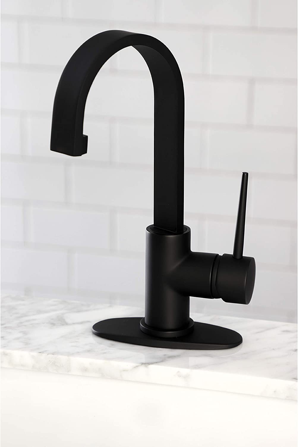 Kingston Brass LS8610NYL New York Bar Faucet, Matte Black