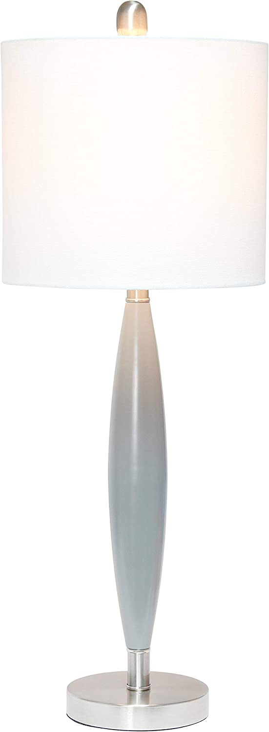 Elegant Designs LT3308-GRY Needle Stick Table Lamp, Gray