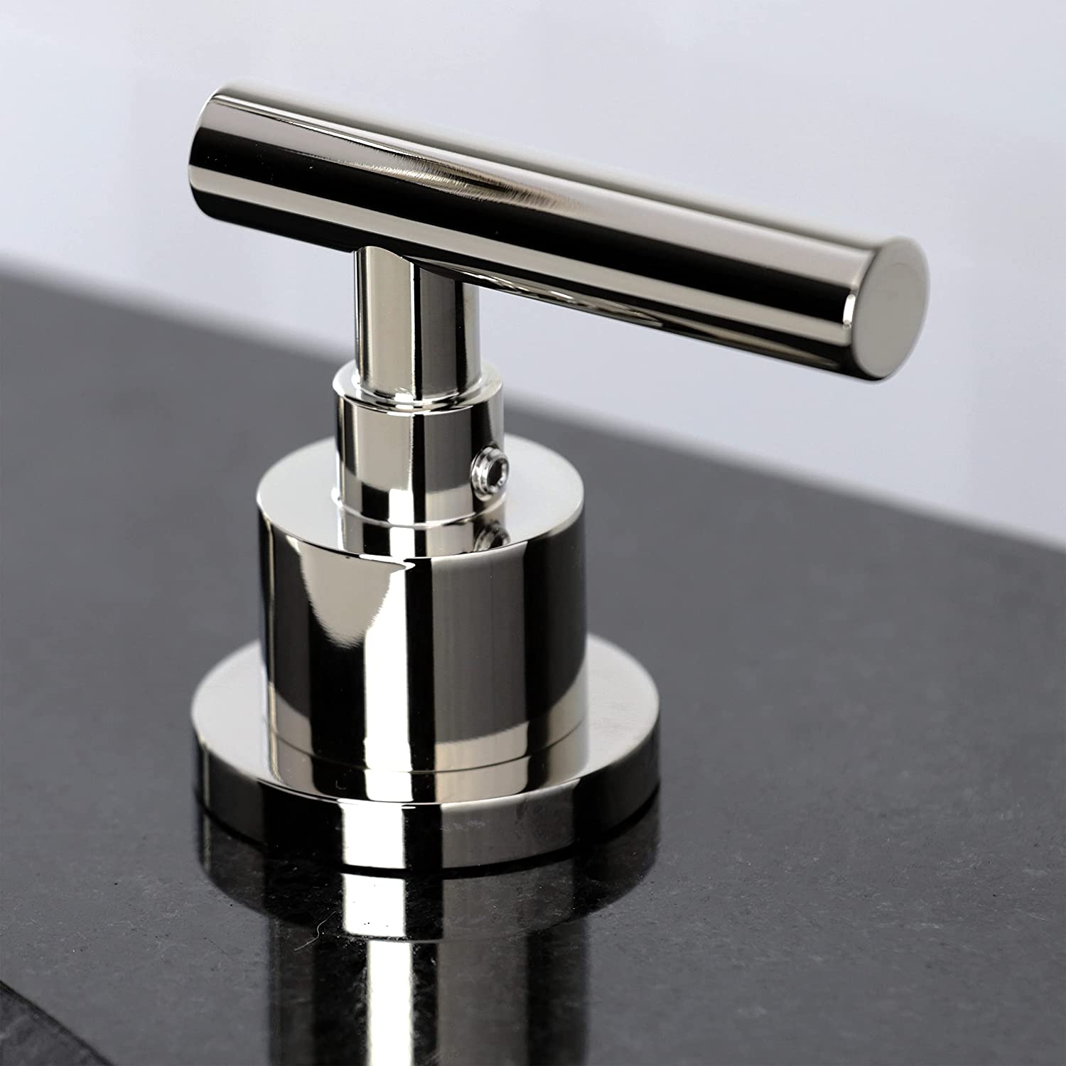 Kingston Brass FSC8929CML Manhattan Widespread Bathroom Faucet, Polished Nickel