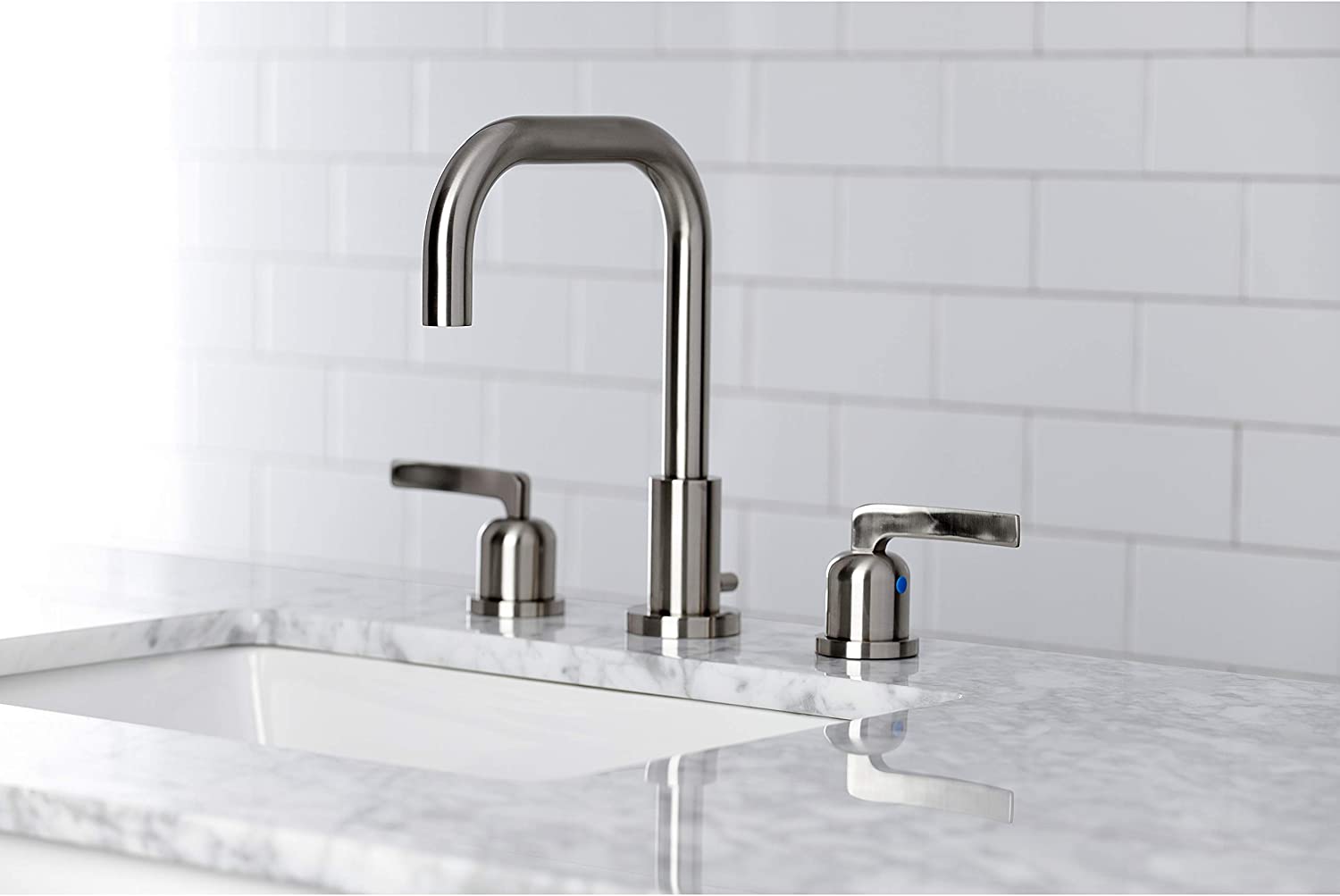 Kingston Brass FSC8938EFL Centurion Widespread Bathroom Faucet, Brushed Nickel